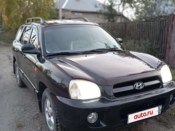 2008 Hyundai Santa Fe Classic Classic, чёрный, 650000 рублей - вид 3