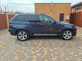 2004 BMW X5 3.0i I (E53) Рестайлинг, синий, 1800000 рублей, вид 2