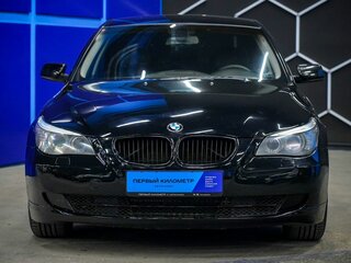 2007 BMW 5 серии 520i V (E60/E61) Рестайлинг, чёрный, 1060000 рублей, вид 4