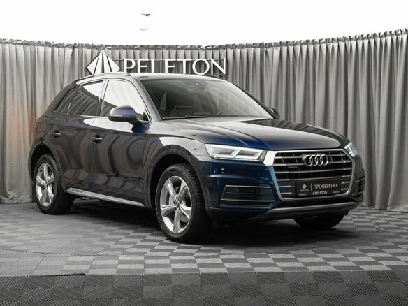 2017 Audi Q5 II (FY), синий - вид 1