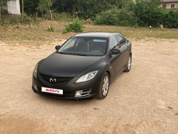 2007 Mazda 6 II (GH), чёрный, 700000 рублей