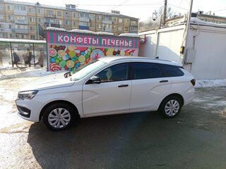 2024 Lada (ВАЗ) Vesta SW I Рестайлинг (NG), белый, 1600000 рублей, вид 4