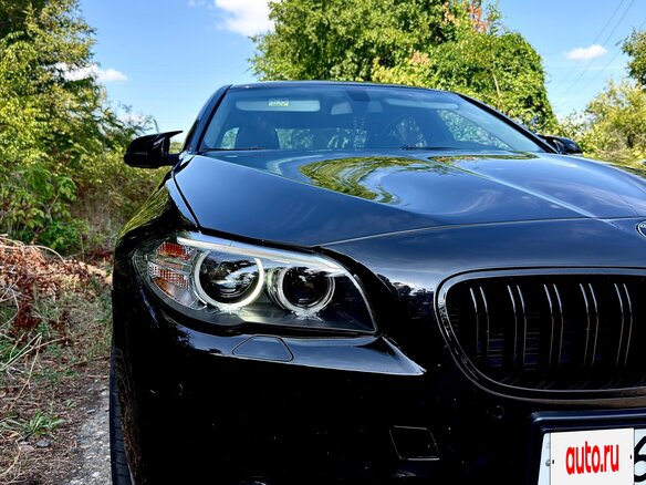 2015 BMW 5 серии 520d VI (F10/F11/F07) Рестайлинг, чёрный - вид 3