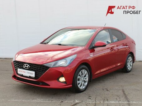 2020 Hyundai Solaris II Рестайлинг, красный, 1645000 рублей, вид 1