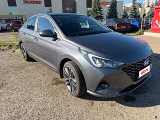 2021 Hyundai Solaris II Рестайлинг, серый, 1690000 рублей, вид 3