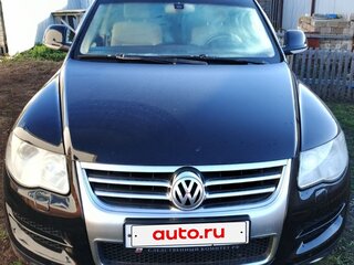 2008 Volkswagen Touareg I Рестайлинг, чёрный, 1100000 рублей, вид 2