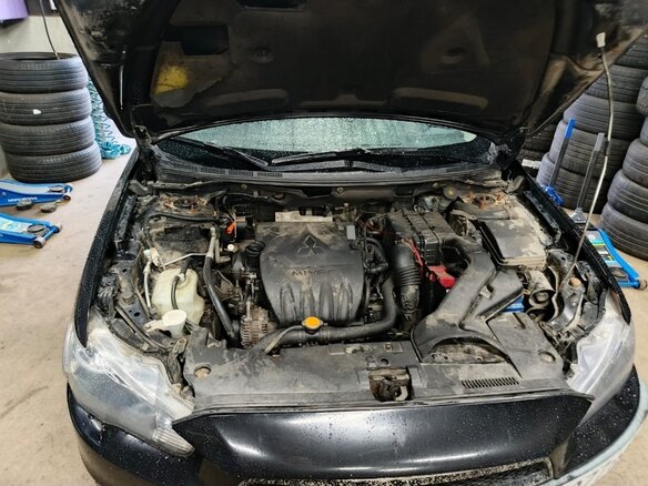 2008 Mitsubishi Lancer X, чёрный, 500000 рублей - вид 5