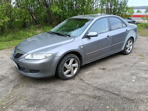 2003 Mazda 6 I (GG), серый, 350000 рублей