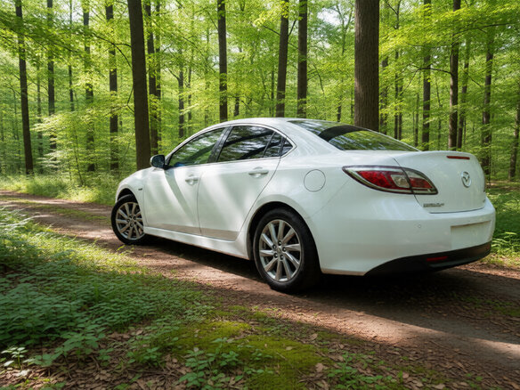 2011 Mazda 6 II (GH) Рестайлинг, белый, 850000 рублей - вид 5