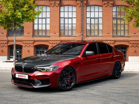 2019 BMW M5 Competition VI (F90), красный, вид 1