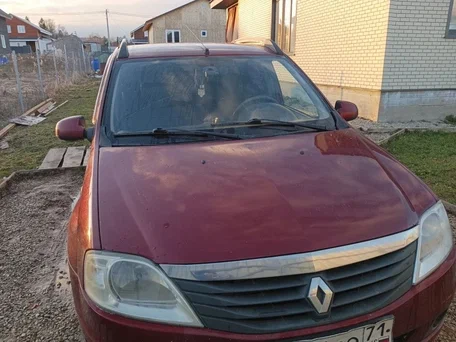 2011 Renault Logan I Рестайлинг, красный, 275000 рублей, вид 1