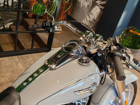 2024 Harley-Davidson Fat Boy, серебристый, 3300000 рублей - вид 12