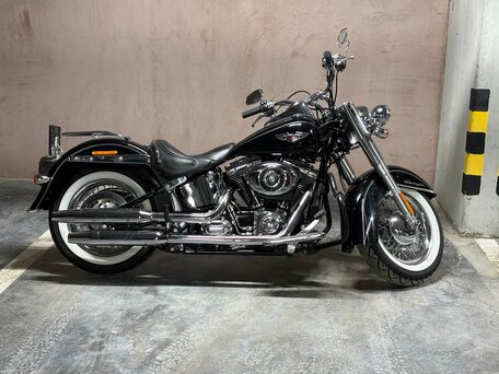 2013 Harley-Davidson Softail Deluxe, чёрный, 1197000 рублей, вид 5
