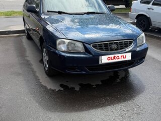 2007 Hyundai Accent ТагАЗ II, синий, 350000 рублей, вид 2