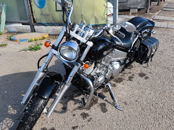2005 Yamaha XVS400 Drag Star, чёрный, 375000 рублей - вид 1