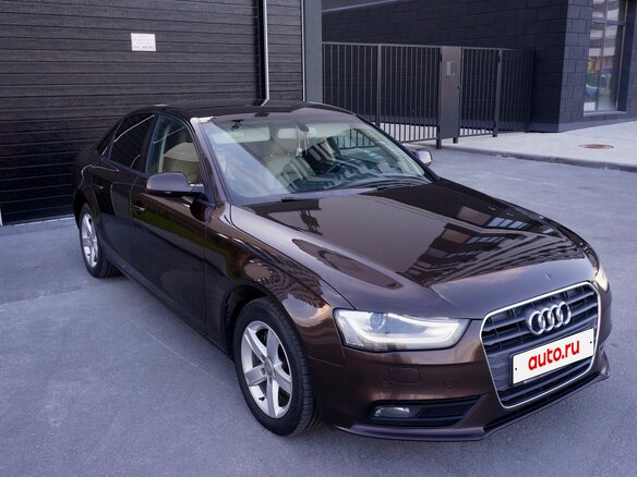 2013 Audi A4 IV (B8) Рестайлинг, коричневый, 1200000 рублей - вид 1