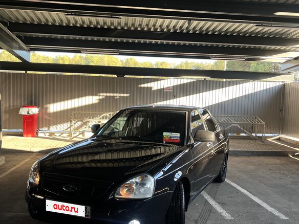 2013 Lada (ВАЗ) Priora I Рестайлинг, чёрный - вид 3