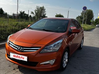 2014 Hyundai Solaris I Рестайлинг, оранжевый, 950000 рублей, вид 2