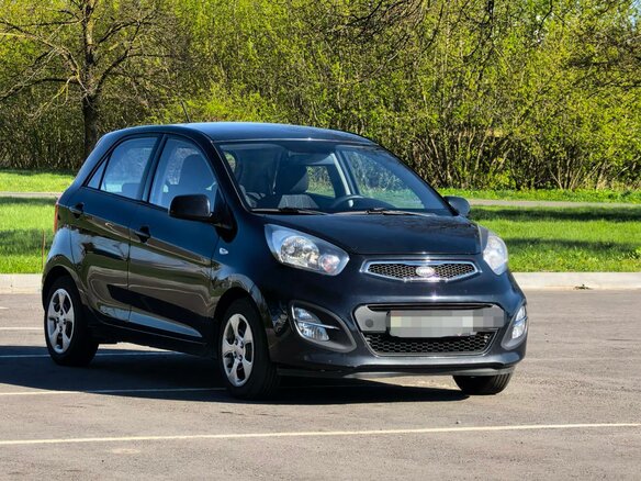 2011 Kia Picanto II, чёрный, 460000 рублей