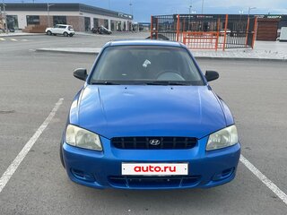 2003 Hyundai Accent ТагАЗ II, синий, 270000 рублей, вид 1