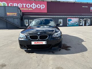 2007 BMW 5 серии 525i V (E60/E61) Рестайлинг, чёрный, 1100000 рублей, вид 3