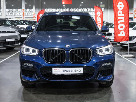 2018 BMW X3 20d xDrive III (G01), синий, 3561900 рублей, вид 3