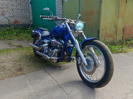 2002 Yamaha XVS400 Drag Star, синий, 470000 рублей, вид 1