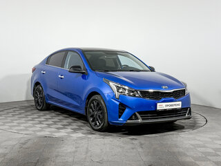 2020 Kia Rio IV Рестайлинг, синий, 1550000 рублей, вид 3