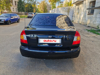 2008 Hyundai Accent ТагАЗ II, чёрный, 335000 рублей, вид 5