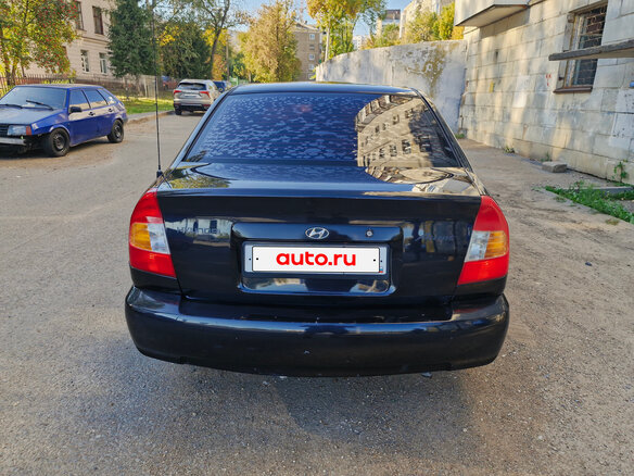 2008 Hyundai Accent ТагАЗ II, чёрный - вид 4