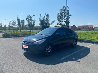 2012 Hyundai Solaris I, чёрный, 625000 рублей, вид 1