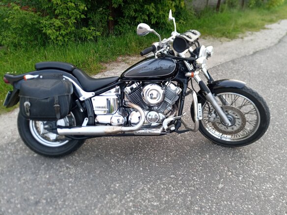 1996 Yamaha XVS400 Drag Star, чёрный, 300000 рублей - вид 2