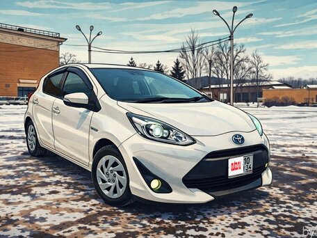 2018 Toyota Aqua I Рестайлинг 2, белый, 1270000 рублей, вид 1