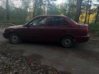 2004 Hyundai Accent ТагАЗ II, красный, 170000 рублей, вид 2