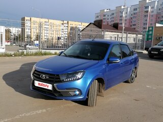 2018 Lada (ВАЗ) Granta I Рестайлинг, синий, 865000 рублей, вид 3
