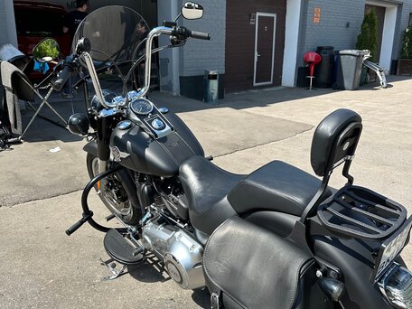2012 Harley-Davidson Fat Boy, чёрный, 1250000 рублей, вид 4
