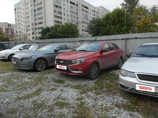 2016 Lada (ВАЗ) Vesta I, красный, 1100000 рублей, вид 2