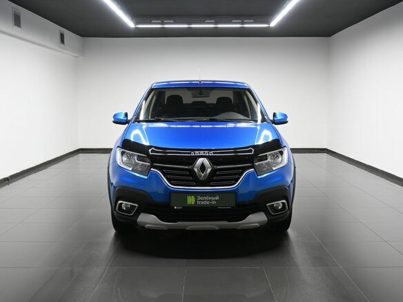 2019 Renault Logan Stepway II Рестайлинг, синий, 1020000 рублей - вид 2