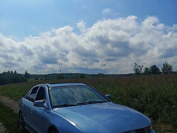 2003 Mitsubishi Galant VIII Рестайлинг, синий, 340000 рублей - вид 2