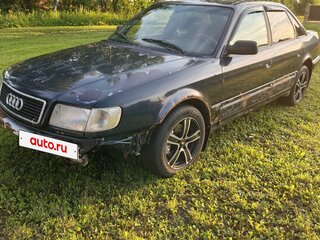 1992 Audi 100 IV (C4), синий, 185000 рублей, вид 1