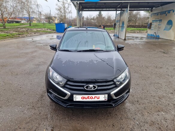 2022 Lada (ВАЗ) Granta I Рестайлинг, чёрный, 630000 рублей - вид 1