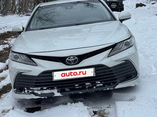2021 Toyota Camry US Market VIII (XV70) Рестайлинг, белый, 2750000 рублей, вид 2
