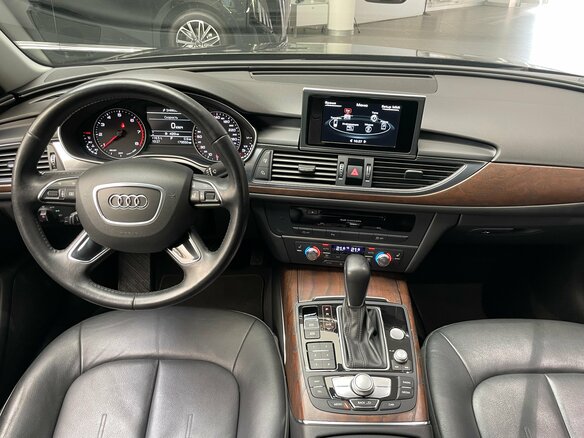 2016 Audi A6 IV (C7) Рестайлинг, чёрный - вид 12