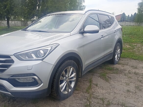 2015 Hyundai Santa Fe III Рестайлинг, серебристый, 2200000 рублей - вид 6