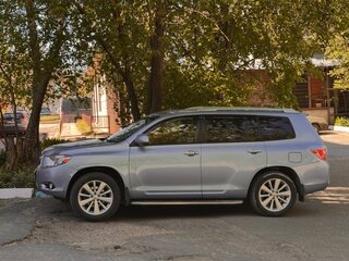 2008 Toyota Highlander II (XU40), голубой, 1450000 рублей, вид 4