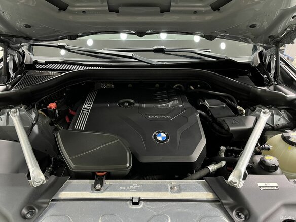 2022 BMW X4 20i II (G02) Рестайлинг, серый - вид 22