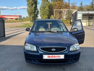 2006 Hyundai Accent ТагАЗ II, синий, 400000 рублей, вид 2