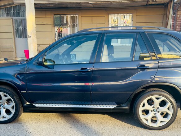 2005 BMW X5 3.0i I (E53) Рестайлинг, синий, 1200000 рублей - вид 5