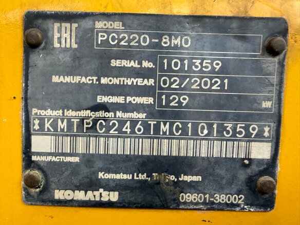 2021 Komatsu PC220-8, 8500000 рублей - вид 6