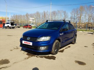 2019 Volkswagen Polo V Рестайлинг, синий, 999000 рублей, вид 1